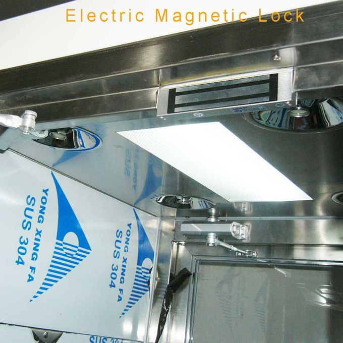 Ducha de aire trilátera del recinto limpio que sopla, duchas de aire para los cuartos limpios con las cerraduras magnéticas eléctricas 1