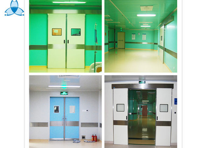 Puertas dobles del hospital eléctrico del filtro de aire del hospital del acero inoxidable para el sitio de hospital 2