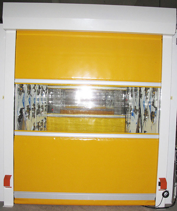 El túnel de la ducha de aire del cargo de W1800mm con las puertas del obturador de la velocidad rápida para la carretilla elevadora, polvo cubrió el material de acero 1