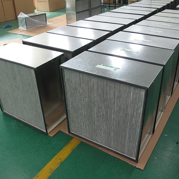 Filtro de aire galvanizado de la alta capacidad HEPA del marco con la clase de aluminio del separador H13 0