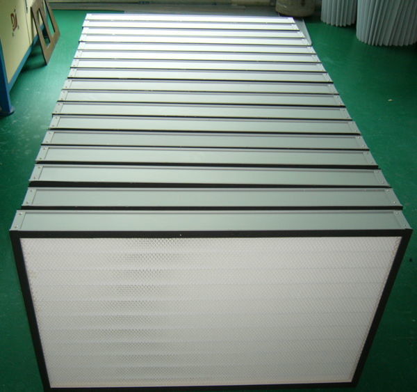 Mini filtro anodizado del plisado HEPA del marco de aluminio para los usos del sitio limpio/HVAC 1