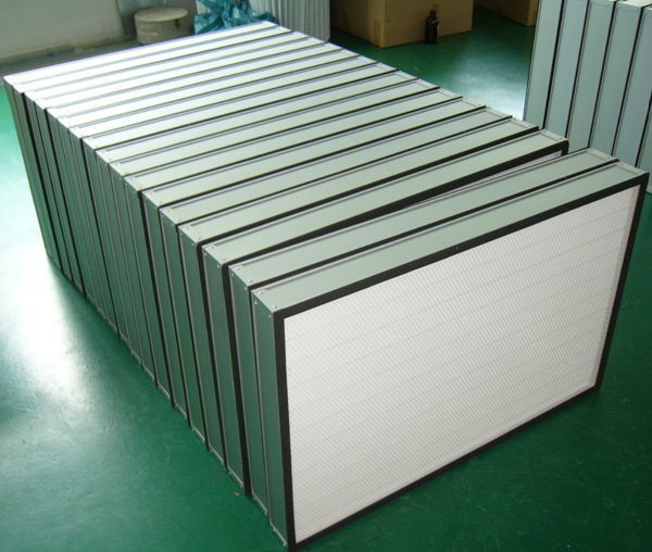 Mini filtro anodizado del plisado HEPA del marco de aluminio para los usos del sitio limpio/HVAC 0