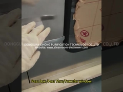 Paso de la caja de paso a través de la ventana de la transferencia