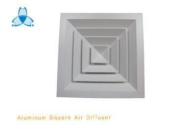 Ajuste bajo de cuatro terminales del difusor 450x450m m del aire del techo de la resistencia para la circulación de aire de la fuente