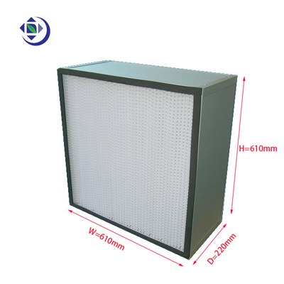 comprar Filtro de la eficacia alta H13 Hepa, separador plisado profundo 610x610x220m m del filtro de Hepa online manufacture