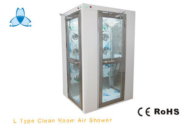 comprar Ducha de aire del recinto limpio de la sola persona con las puertas de la esquina de 90 grados, poder del soplo 800W online manufacture