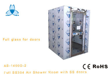 comprar Ducha de aire de acero inoxidable de cristal llena automática de las puertas que sopla SS304 para 3-4persons online manufacture