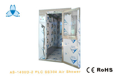 comprar Ducha de aire del acero inoxidable de cuatro personas, duchas de aire para los cuartos limpios con la máquina de la huella dactilar online manufacture