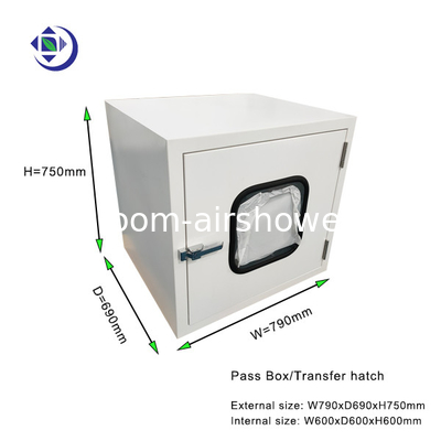 comprar Caja de pases de acero recubierta en polvo para pasar las mercancías a la sala de limpieza 600x600x600mm online manufacture