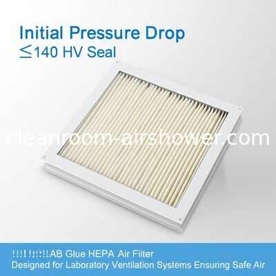 comprar Caída de presión inicial ≤140 HV Pegamento de sellado AB Filtro de aire HEPA Diseñado para sistemas de ventilación de laboratorio que garantizan aire seguro Fabricación en línea