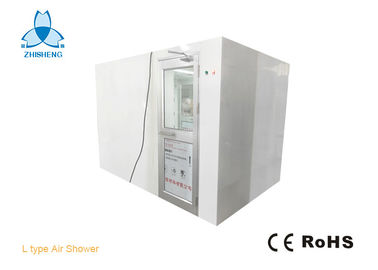 comprar L mecanografía la ducha de aire de la esquina con las puertas de oscilación de aluminio para el sitio limpio de la clase 1000 de las personas 5-6 en Indonesia online manufacture