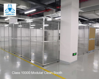 comprar Estructura de aluminio del equipo del sitio limpio de la clase 10000 FFU con las puertas deslizantes/la cabina limpia farmacéutica online manufacture