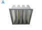 Marco plástico de ventilación del sistema V del banco del ABS gris del filtro para la industria