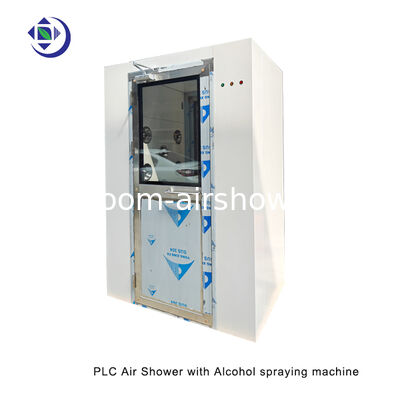 W1500xD1000xH2100mm ducha de aire de cuarto limpio con ventilador centrífugo botón de parada de emergencia que ofrece eliminación de partículas en el aire