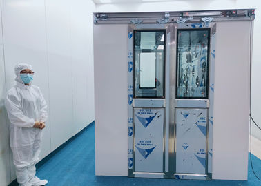 AS-2040D-2.2-AD Ducha de aire de cuarto limpio con puertas correderas de doble hoja