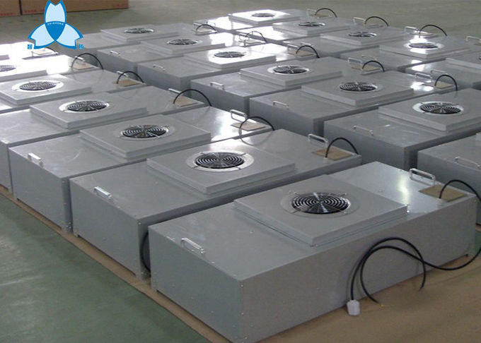 0,3 unidades de filtrado de la fan del μM 220V FFU con el filtro de HEPA y pre filtran el tamaño 615x615m m, pulverizan el material de acero revestido 0