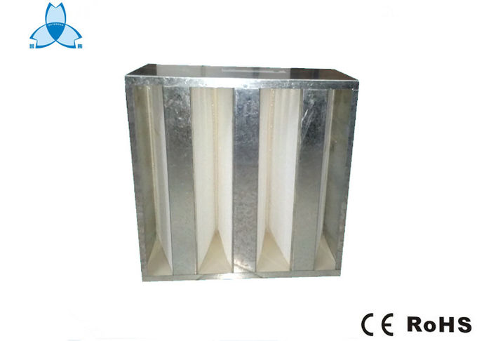 Filtro del banco del sellante V del poliuretano para el sistema de nivel medio de la caja de aire 0