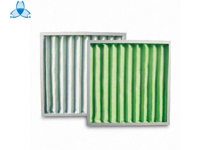 De G3 G4 del poliéster del aire del purificador filtro sintético pre, sistema plisado el panel Prefilters del filtro de aire de la fibra 0