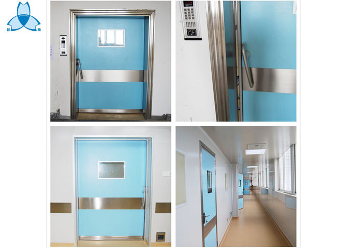 Sola puerta de oscilación de la puerta de la hoja del hospital con el sello de aire y la característica incombustible 2