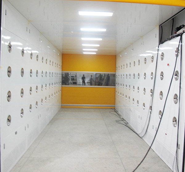Túnel de la ducha de aire limpio del OEM con las altas puertas autos del obturador de la velocidad rápida por el sensor de radar 1