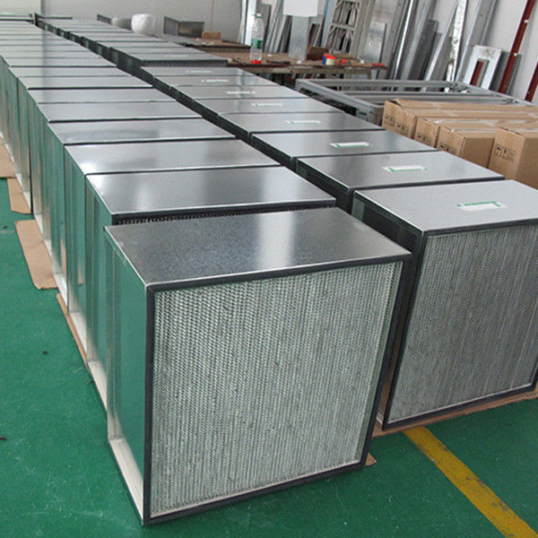Filtro de aire galvanizado de la alta capacidad HEPA del marco con la clase de aluminio del separador H13 1