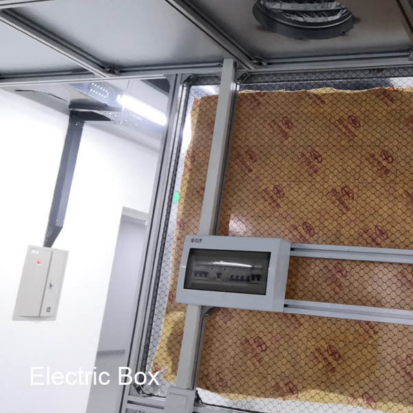 Estructura de aluminio del equipo del sitio limpio de la clase 10000 FFU con las puertas deslizantes/la cabina limpia farmacéutica 3